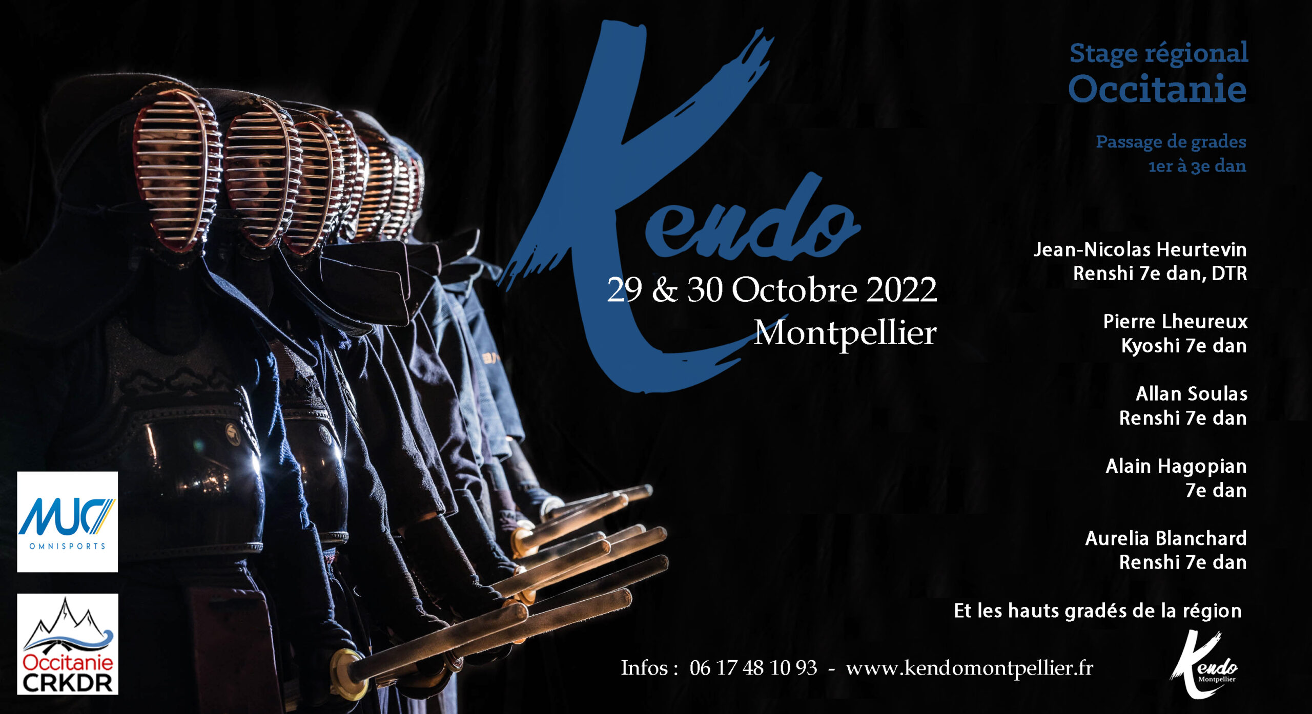 Affiche stage Kendo Octobre 2022
