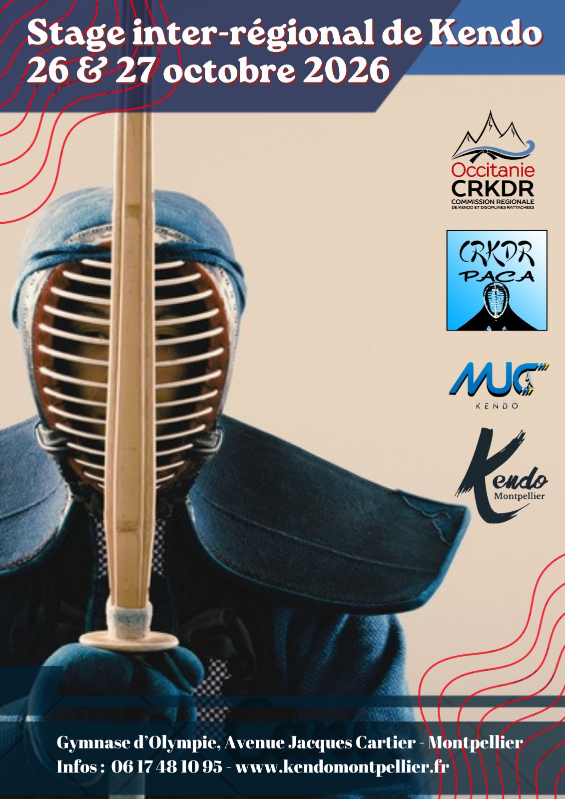 Affiche stage Kendo Octobre 2022